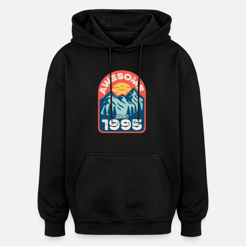 Génial depuis 1995 - Sweat à capuche oversize unisexe - noir