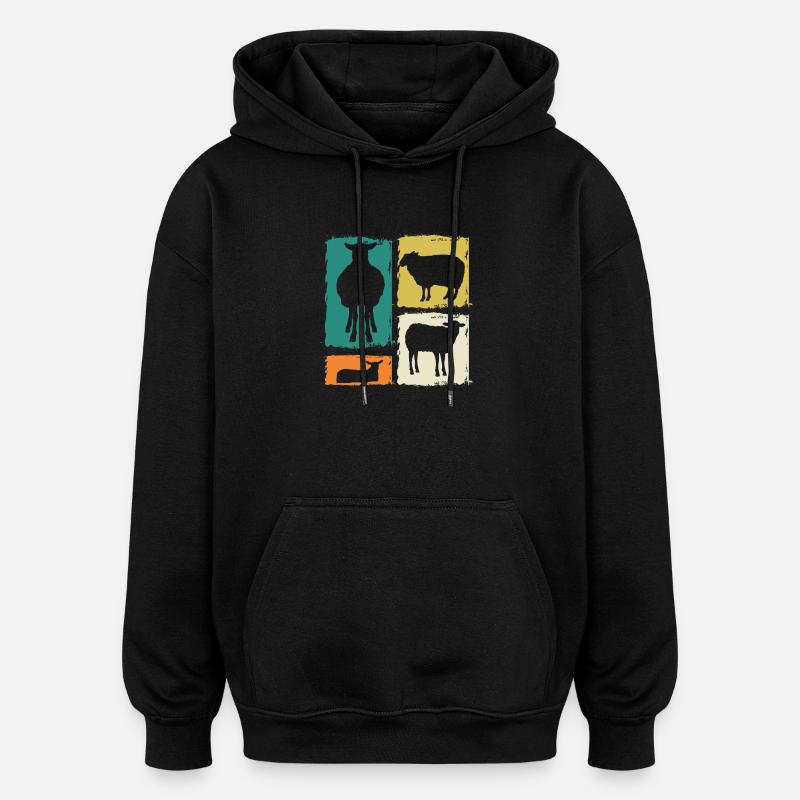 Schäfer Schaf - Oversized Unisex Hoodie - Schwarz