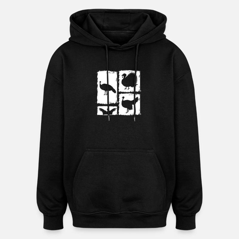 Turquie - Sweat à capuche oversize unisexe - noir