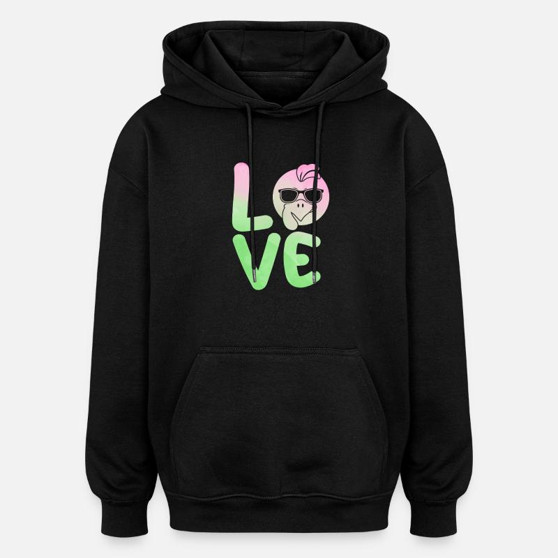 Truthahn - Oversized Unisex Hoodie - Schwarz