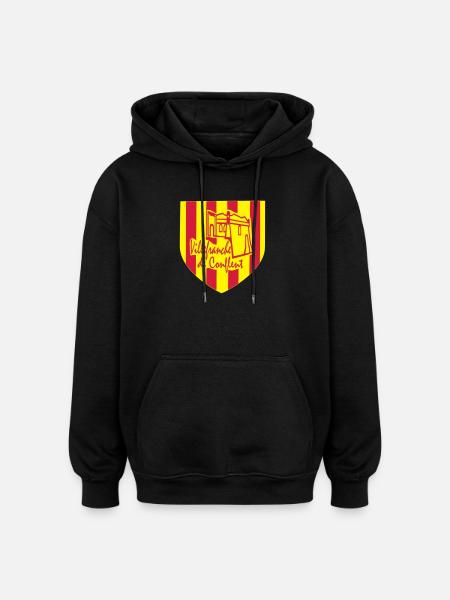 villefranche de conflent,pyrènèes orientales - Oversized Unisex Hoodie - black