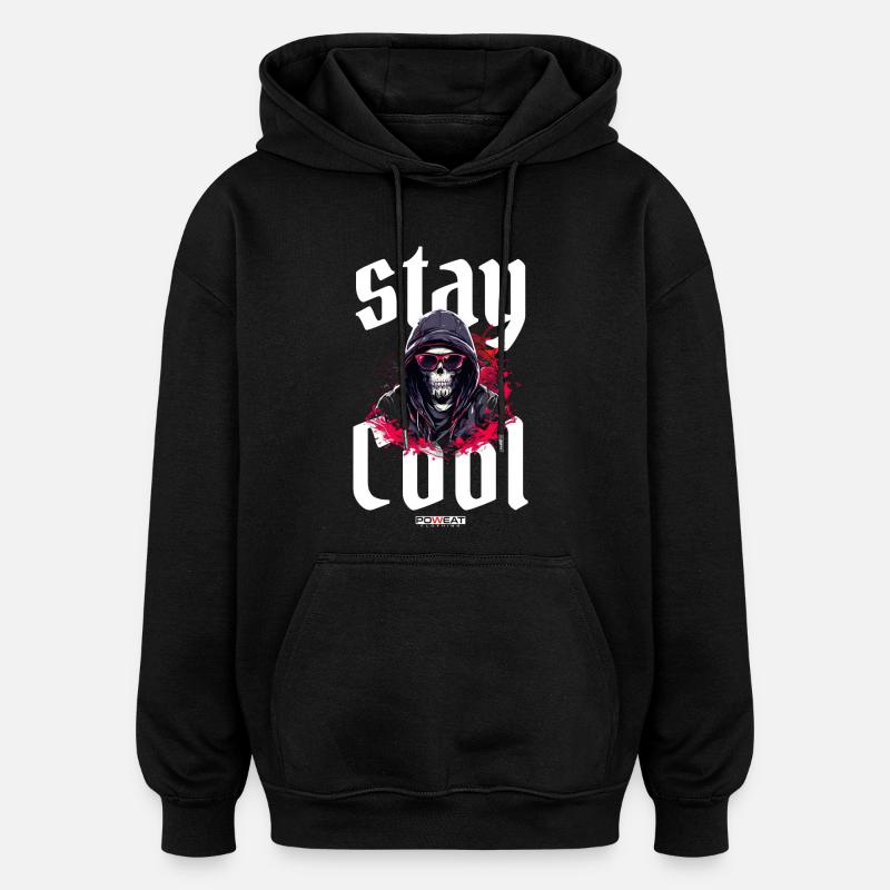 stay Cool - Oversized Unisex Hoodie - Schwarz