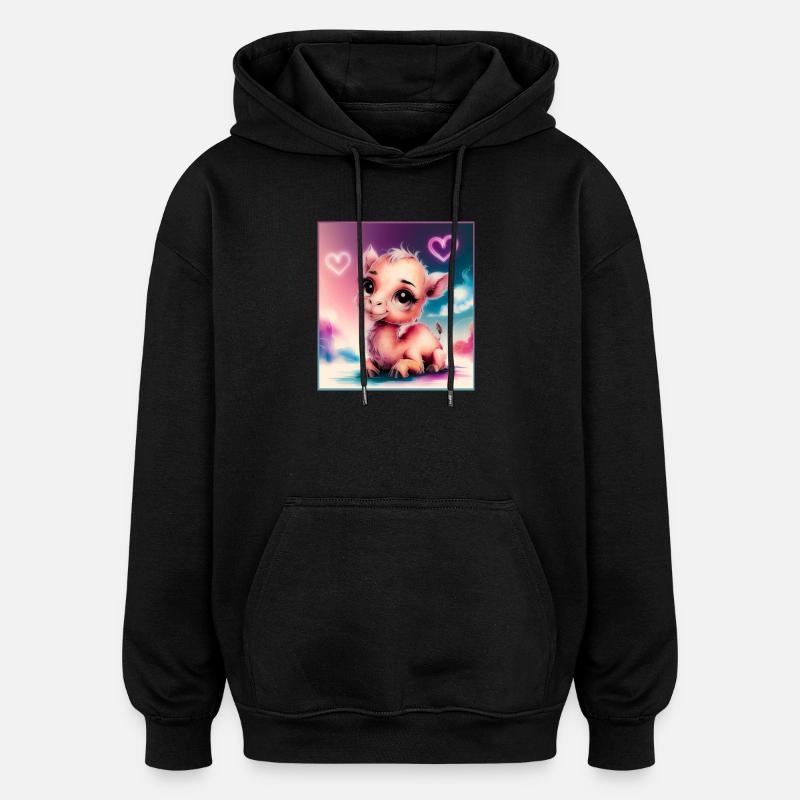 Baby Kamel - Oversized Unisex Hoodie - Schwarz