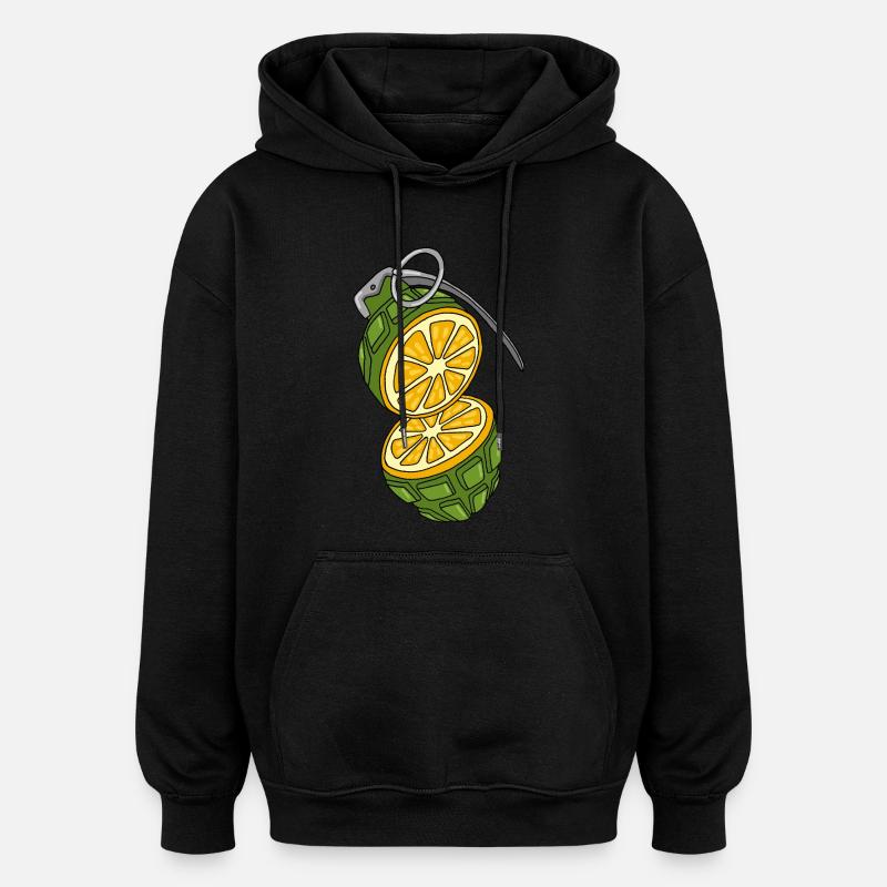 Tarnung einer Orange - Oversized Unisex Hoodie - Schwarz