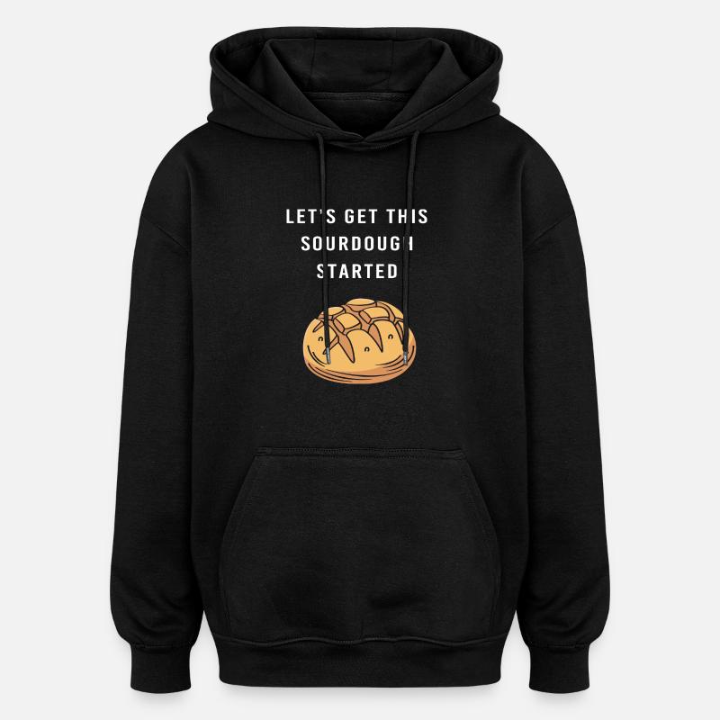 Bäcker Bäckerin Backen - Oversized Unisex Hoodie - Schwarz