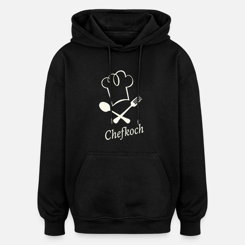 Chefkoch - Oversized Unisex Hoodie - Schwarz