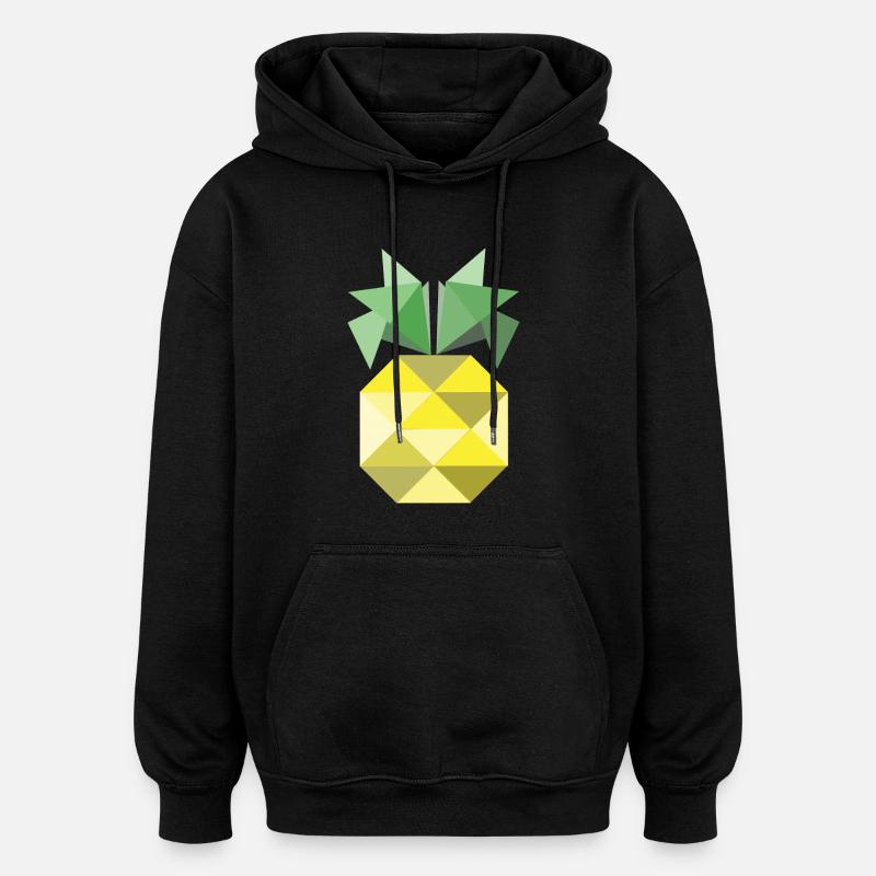C'est un ananas! - Sweat à capuche oversize unisexe - noir