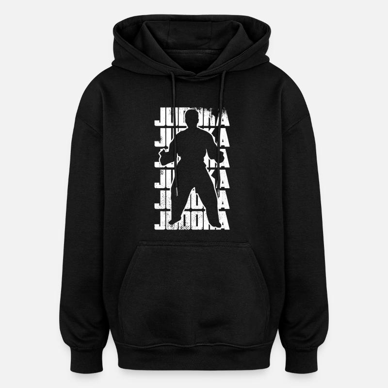 Judo Kämpfer - Oversized Unisex Hoodie - Schwarz