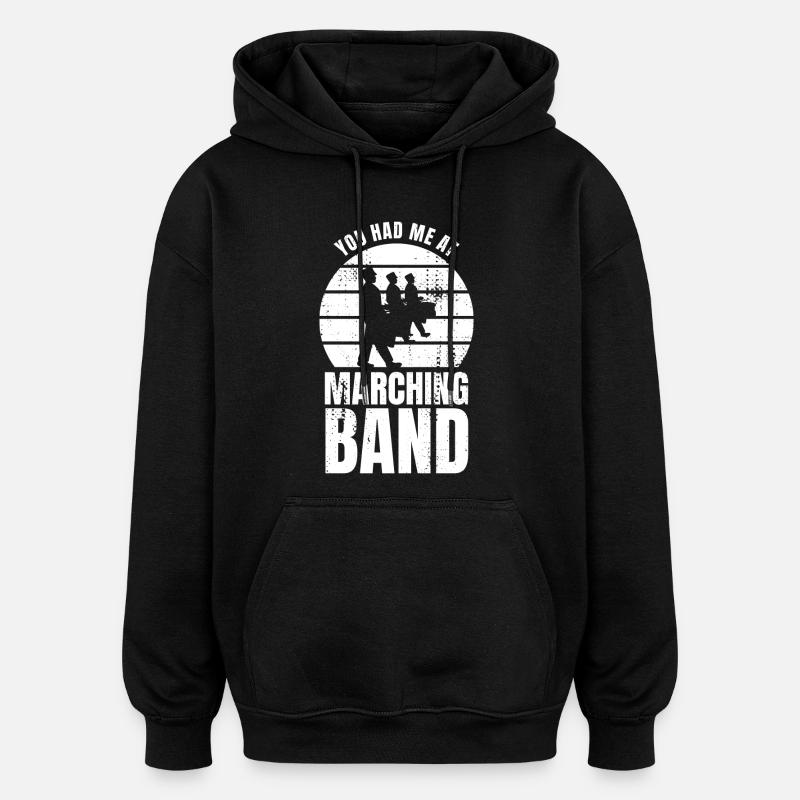 Drôle de batteur - Sweat à capuche oversize unisexe - noir