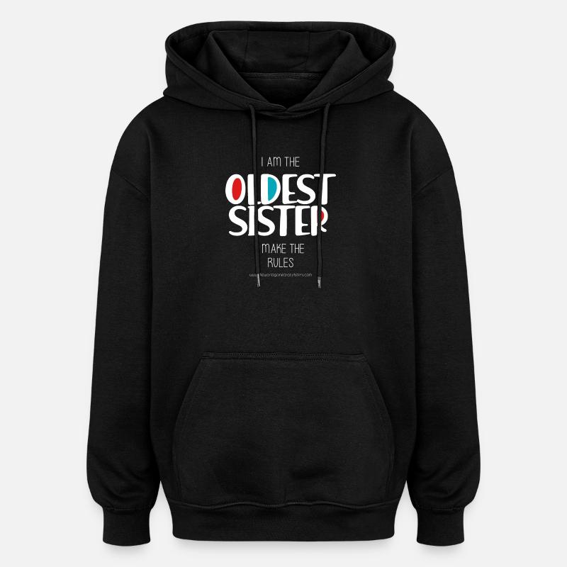 Älteste Schwester - Oversized Unisex Hoodie - Schwarz