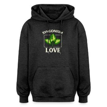 Syngonium Love - Oversized Unisex Hoodie - Anthrazit - Vorne - Noah (186cm)