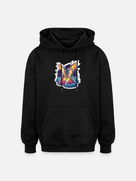 Lab Geek Bildungsquadrantid Meteorstrom-Erlebnis - Oversized Unisex Hoodie - Schwarz