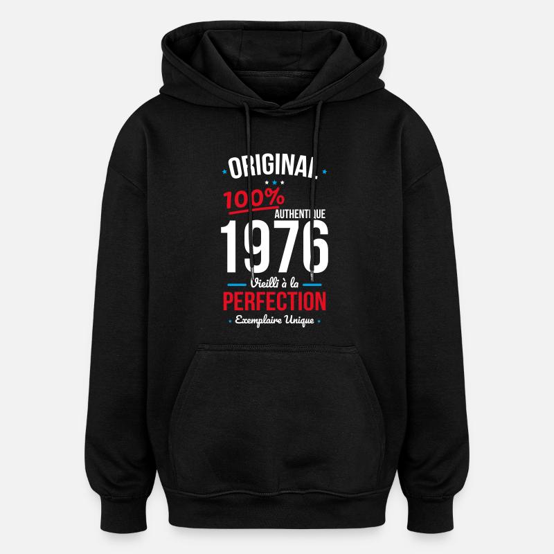 1976 – Original – Unique copy - Oversized Unisex Hoodie - black