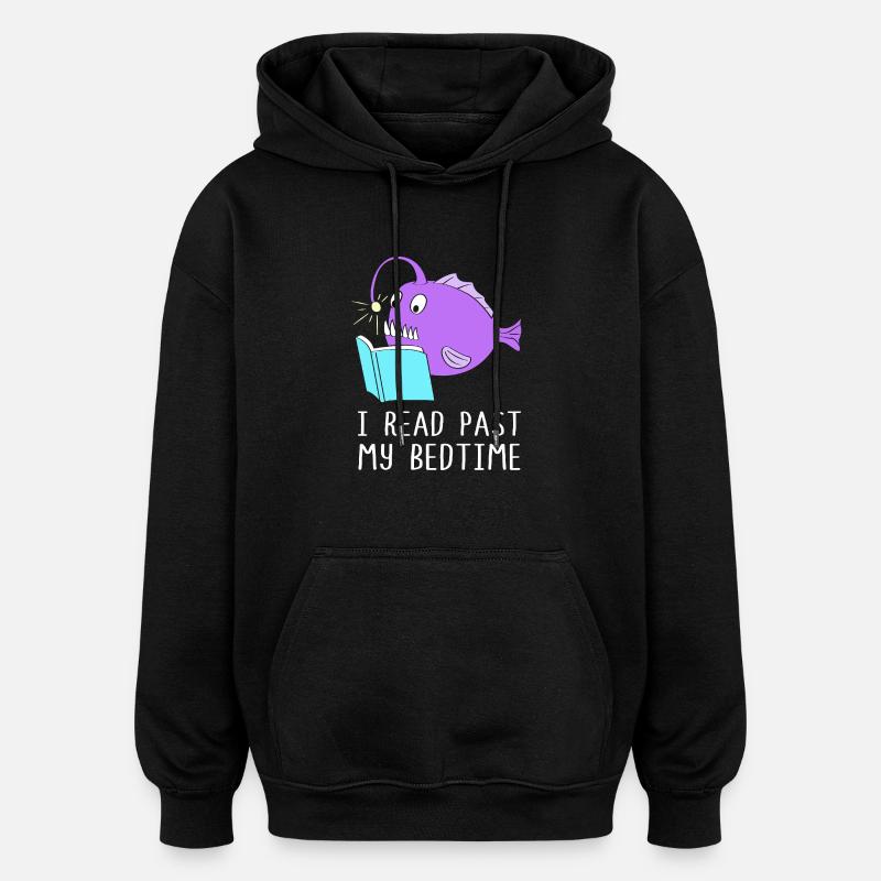 Poisson-grenouille - Sweat à capuche oversize unisexe - noir