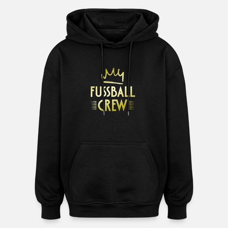 Équipe de football - Sweat à capuche oversize unisexe - noir