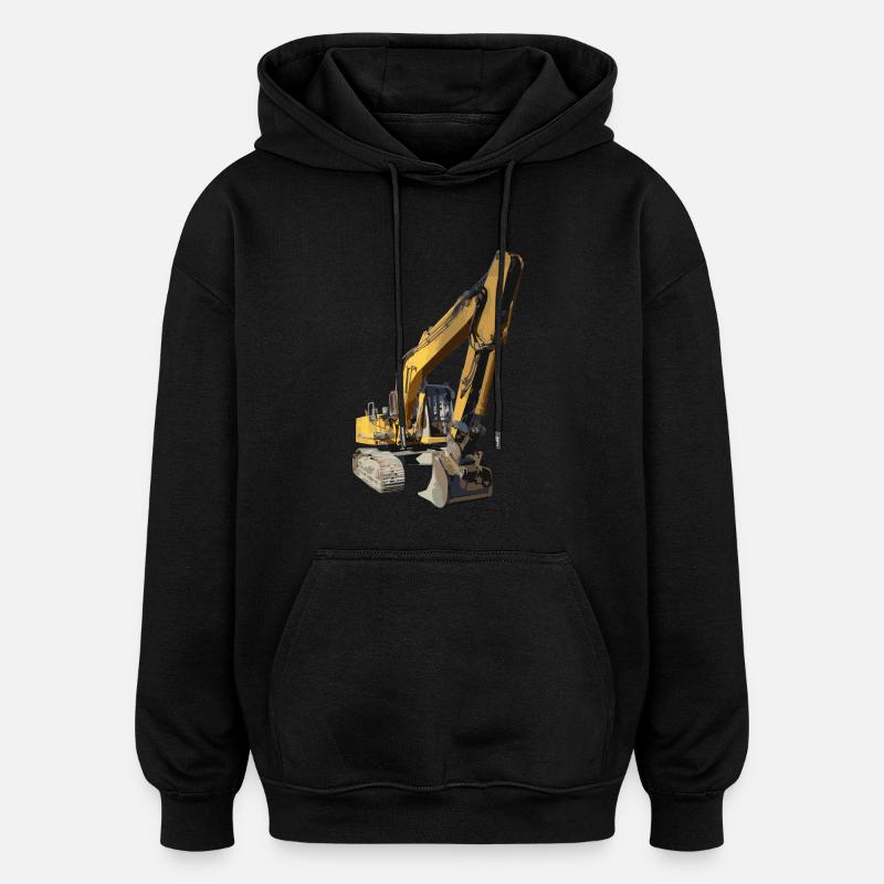 Excavatrice - Sweat à capuche oversize unisexe - noir