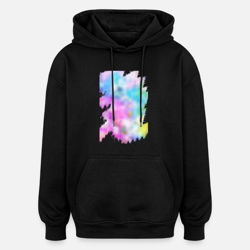 Farben - Oversized Unisex Hoodie - Schwarz