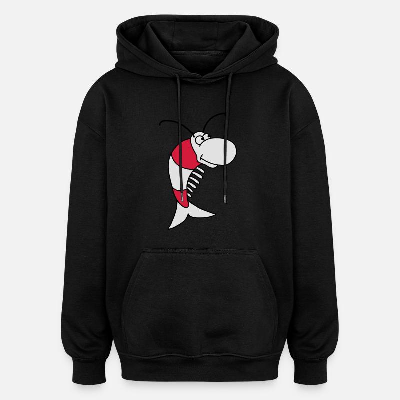 Shrimp - Sweat à capuche oversize unisexe - noir