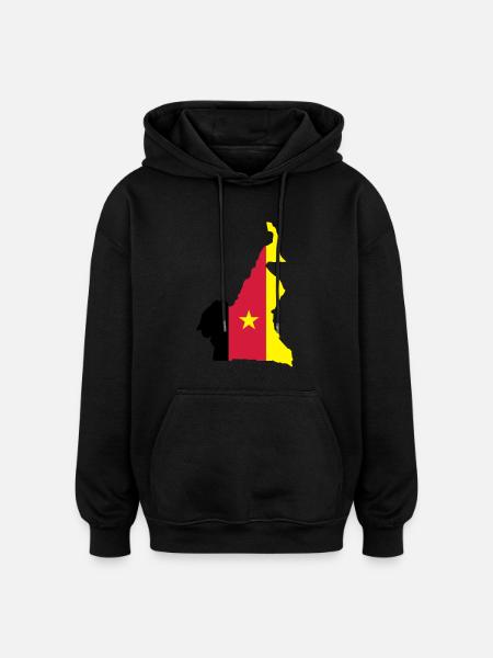 Kamerun - Oversized Unisex Hoodie - Schwarz