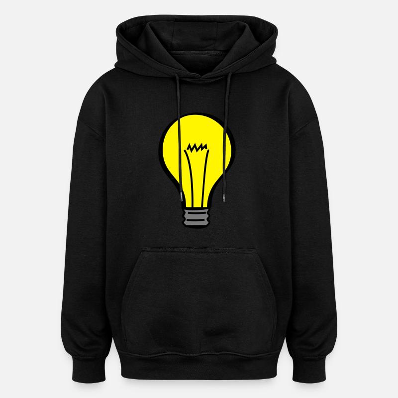 light bulb ampoule - Sweat à capuche oversize unisexe - noir