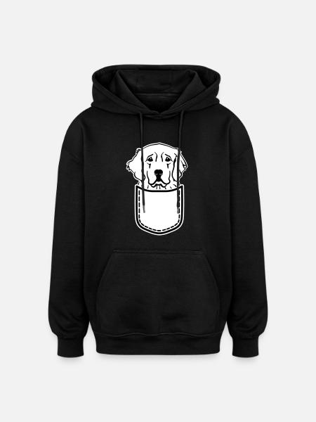 Golden Retriever - Oversized Unisex Hoodie - Schwarz