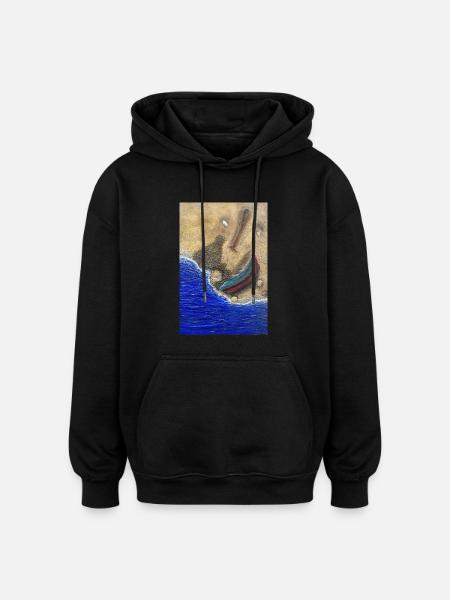 Échouage Mystique Collection : Résonance - Oversized Unisex Hoodie - black