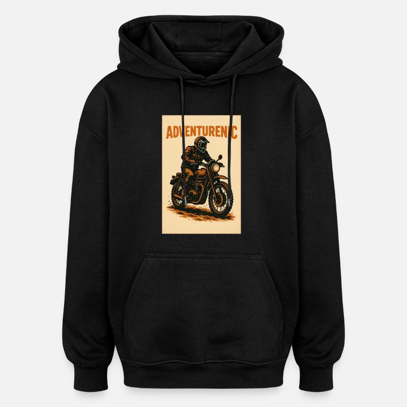 Chemise Adventurenic - Sweat à capuche oversize unisexe - noir