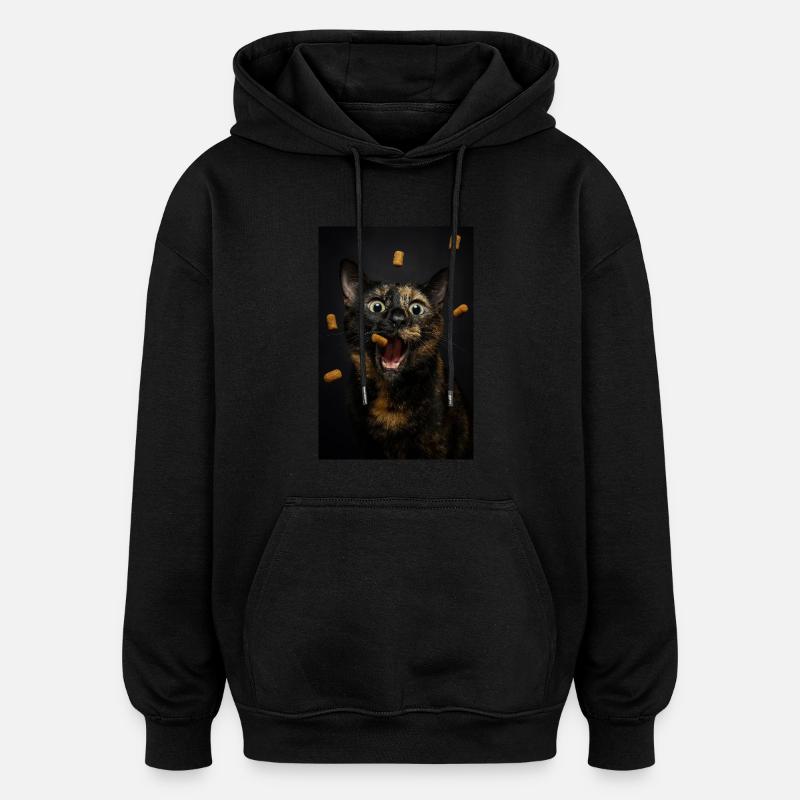 Leckerli-Angriffsmodus: Aktiviert! - Oversized Unisex Hoodie - Schwarz