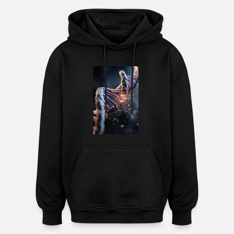 DNA Breakdown Explosion - Oversized Unisex Hoodie - black