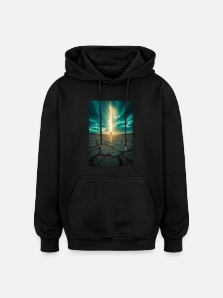 Vom Licht auserwählt - Oversized Unisex Hoodie - Schwarz