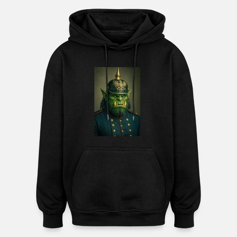 Général orc impérial - Sweat à capuche oversize unisexe - noir