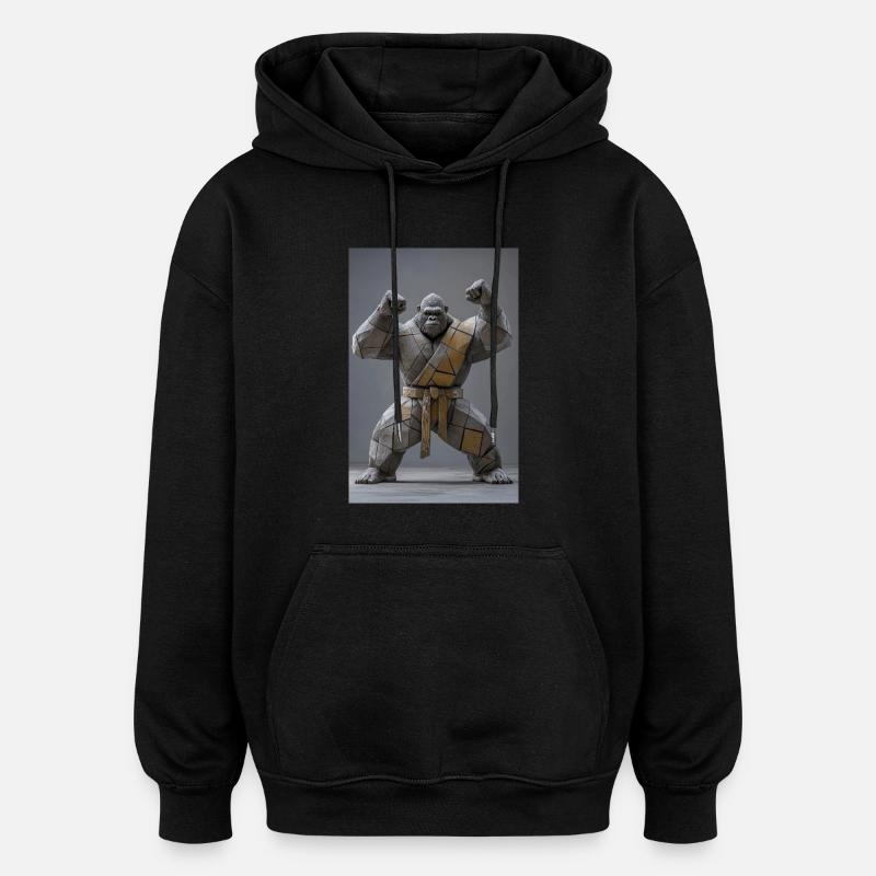 Sumo Gorilla Warrior - Oversized Unisex Hoodie - black