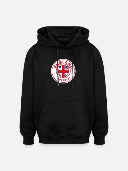 Coventry Crest Inspired Roundel - Oversized Unisex Hoodie - black