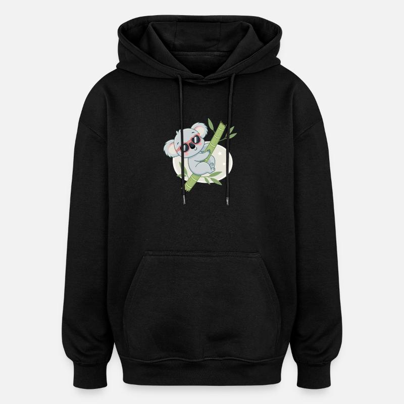 Koala Bamboo Cool Sunglasses - Oversized Unisex Hoodie - black