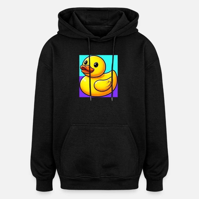 Caneton Canard Canard Canard - Sweat à capuche oversize unisexe - noir