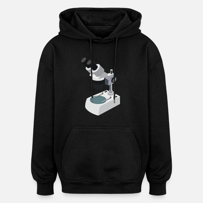 microscope - Oversized Unisex Hoodie - black