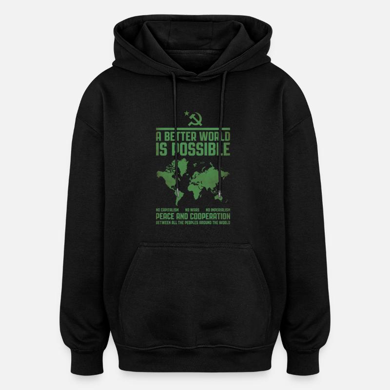 A Better World 2 - Oversized Unisex Hoodie - black