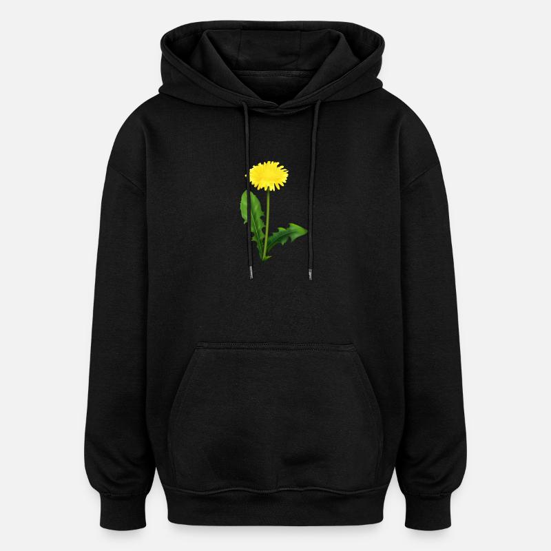 Löwenzahn | dandelion - Oversized Unisex Hoodie - Schwarz