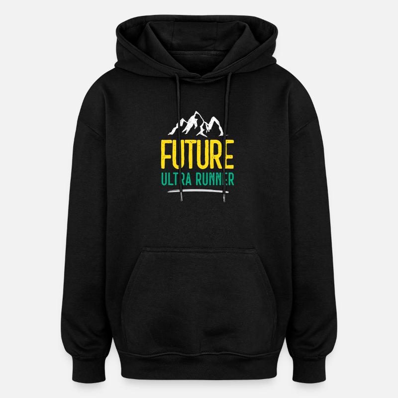 Futur Ultra Runner - Sweat à capuche oversize unisexe - noir