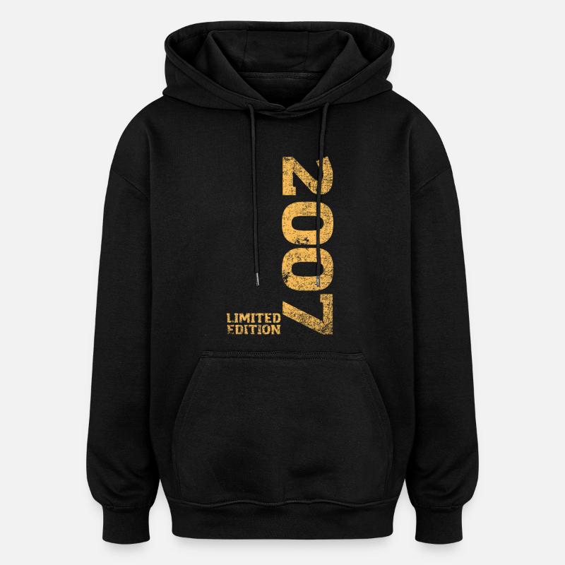 Édition Limitée 2007 18ème Cadeau d’Anniversaire - Sweat à capuche oversize unisexe - noir
