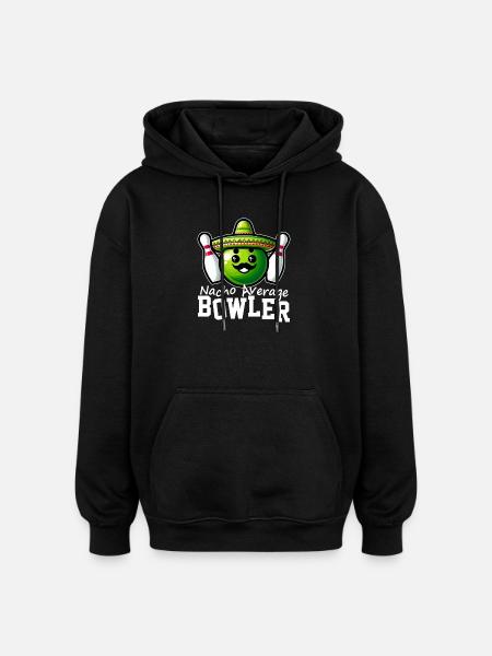 Nacho Average Bowler - Sweat à capuche oversize unisexe - noir