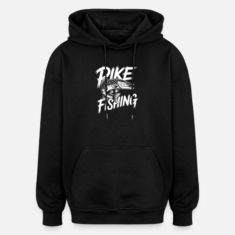 Predatory Pike - Oversized Unisex Hoodie - black