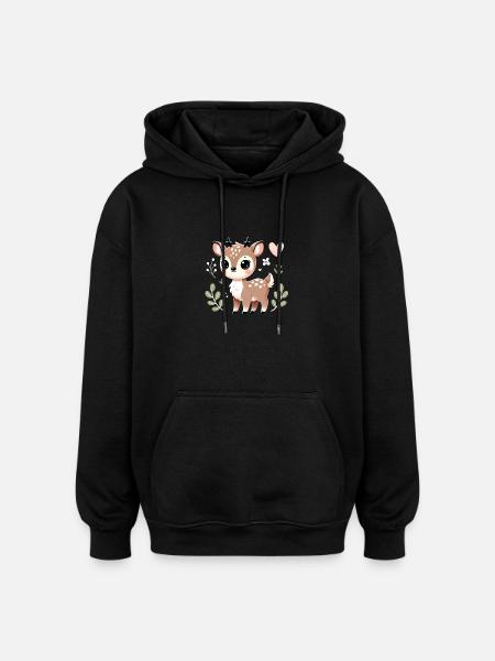 Adorable_D - Oversized Unisex Hoodie - black
