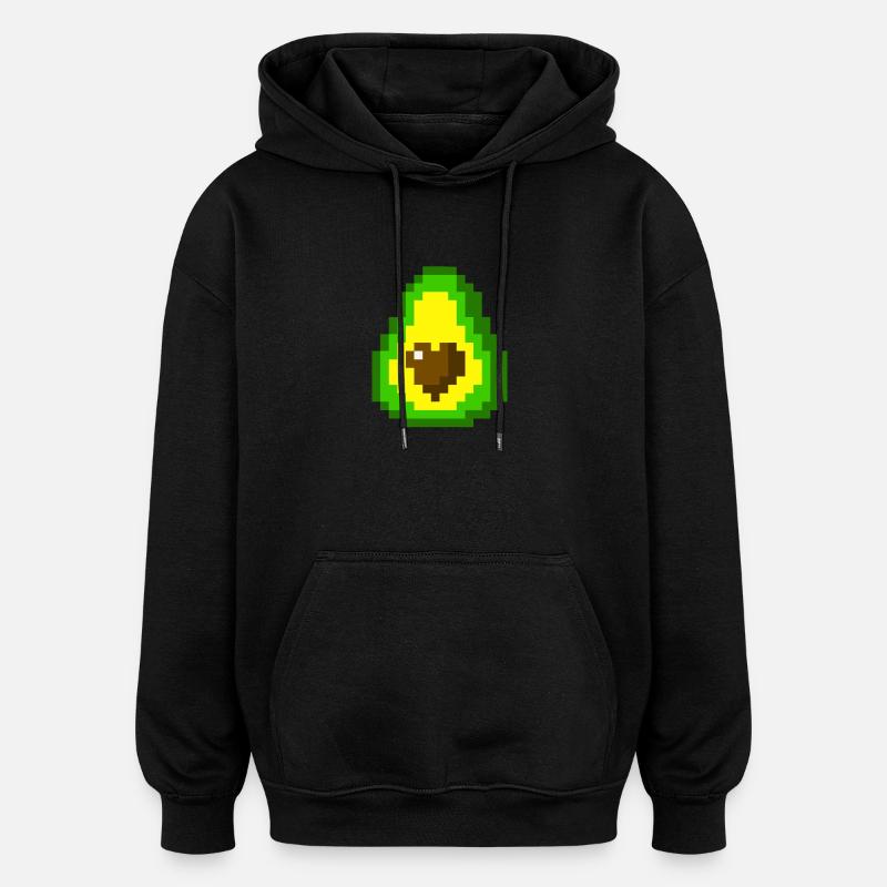 Avocat doux - Sweat à capuche oversize unisexe - noir