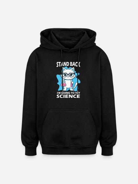 Résignation - J’essaie la science - Sweat à capuche oversize unisexe - noir