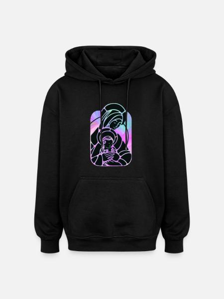 Christentum - Oversized Unisex Hoodie - Schwarz