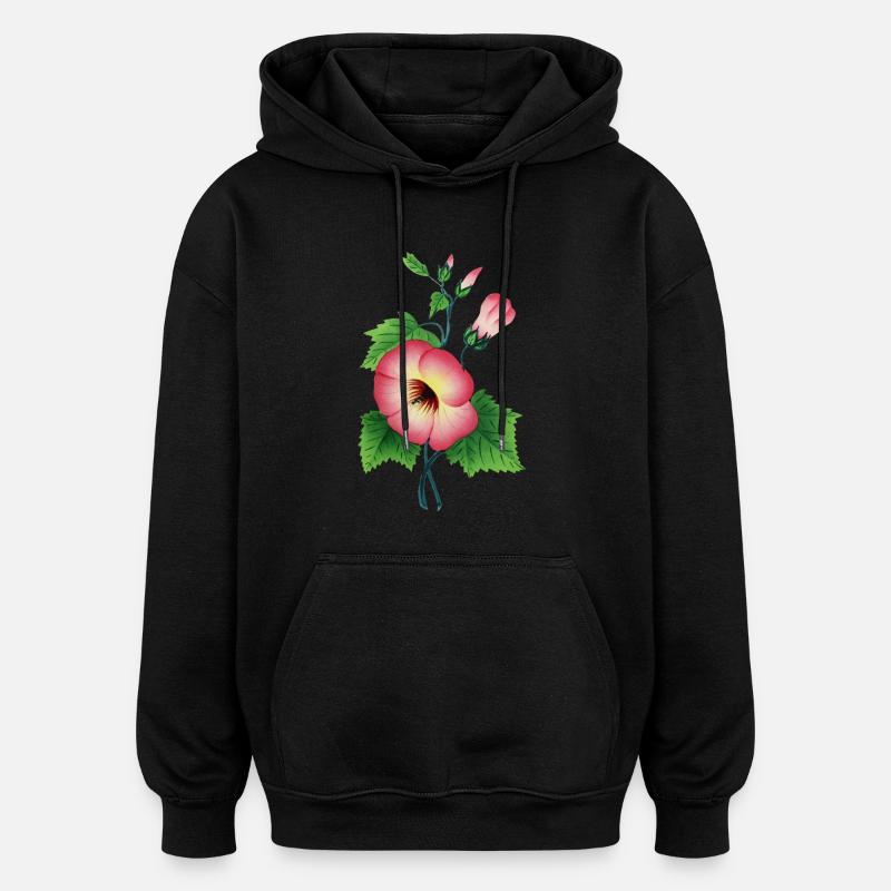 lis - Sweat à capuche oversize unisexe - noir