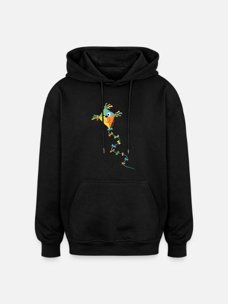 Herbstdrache - Oversized Unisex Hoodie - Schwarz