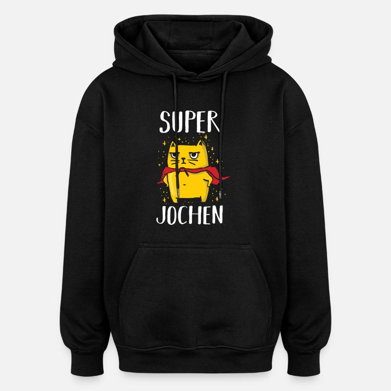 Jochen - Sweat à capuche oversize unisexe - noir