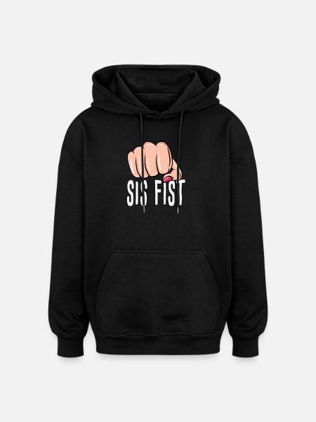 Faust - Schwester Faust - Box - Boxen - Oversized Unisex Hoodie - Schwarz
